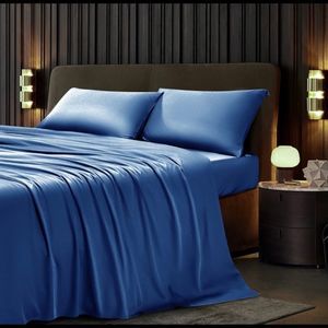 LIANLAM 100% Bamboo Sheets - California King Size Sheets Set 4 Piece (Na…